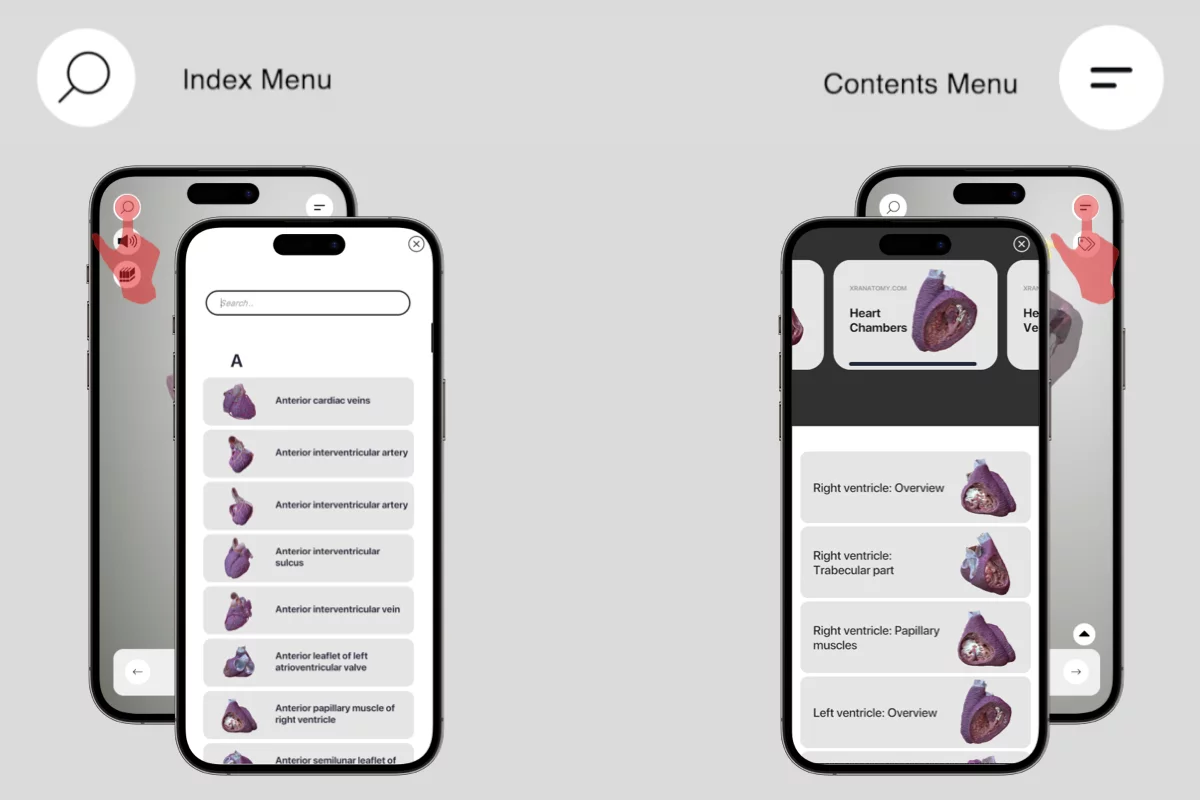Index and Contents Menu